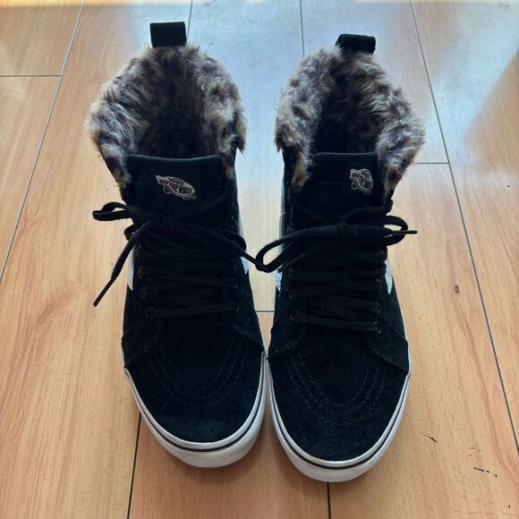 Vans SK8-Hi Fur Lined platform High Tops - Picture 2 of 9